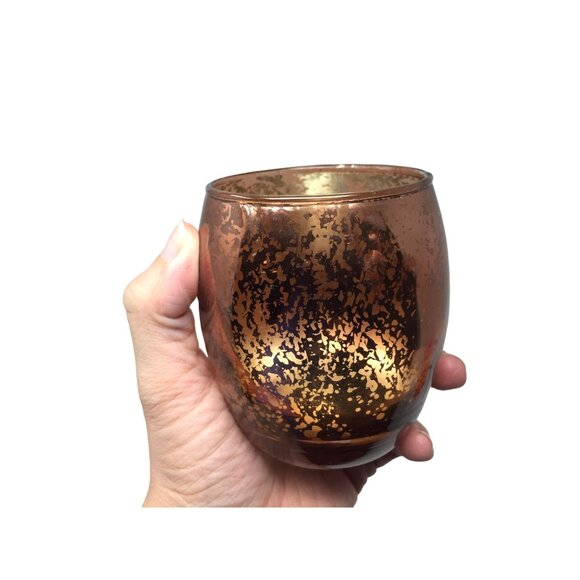 Copper Colored Candle Holder- about 3.5 inches tall - Picture 7 of 9